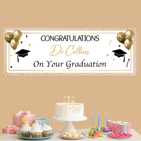 Personalised Congratulations on Your Graduation Banner