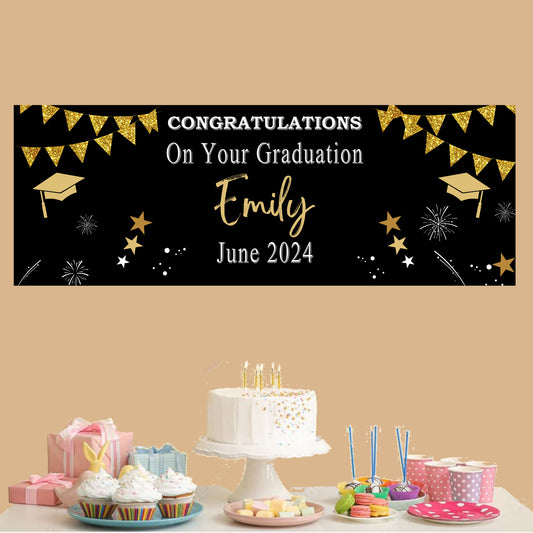 Personalised Congratulations on Your Graduation Banner