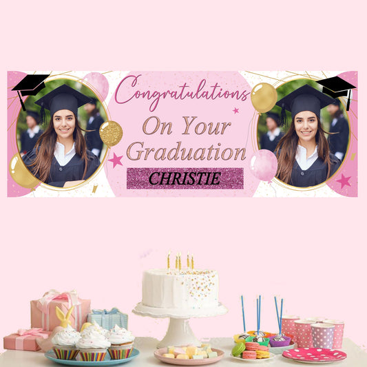 Personalised Congratulations on Your Graduation Banner