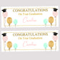 Personalised Graduation Banner Congratulations, Party Banner, Custom Banner, Party Decor