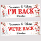 Personalised Christmas Elf ‘I’m Back / We’re Back’ Poster Banner – Custom Elf Return Prop Decoration