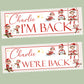 Personalised Christmas Elf ‘I’m Back / We’re Back’ Poster Banner – Custom Elf Return Prop Decoration
