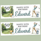 Golfing Birthday Party Banner Personalised