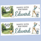 Golfing Birthday Party Banner Personalised
