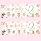 Animal Ballerinas Birthday Party Banner Personalised