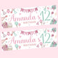 Pastels Birthday Party Banner Personalised