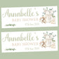 Personalised Baby Shower Party Banner Baby Girl Romper
