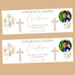 First Holy Communion Party Banner, Personalised with Name