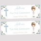 First Holy Communion Party Banner, Personalised with Name