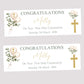 First Holy Communion Party Banner, Personalised with Name