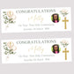 First Holy Communion Party Banner, Personalised with Name