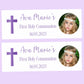 Purple Cross First Holy Communion Party Banner