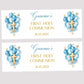 Blue & Gold Balloons First Holy Communion Party Banner