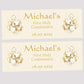 Gold Balloons First Holy Communion Party Banner