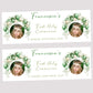 First Holy Communion Party Banner Green Balloon Arch Design