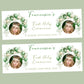 First Holy Communion Party Banner Green Balloon Arch Design