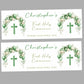 First Holy Communion Party Banner Green Balloon Arch Design
