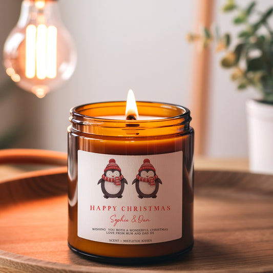 Christmas Holiday Scented Candle, Stocking Filler, Couple Gift, Wife, Girlfriend