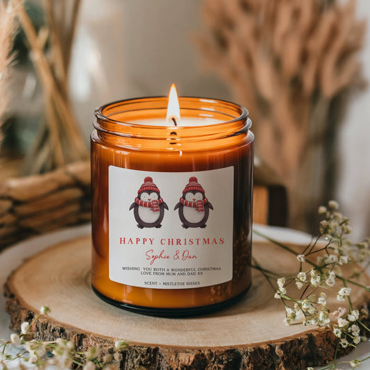 Christmas Holiday Scented Candle, Stocking Filler, Couple Gift, Wife, Girlfriend