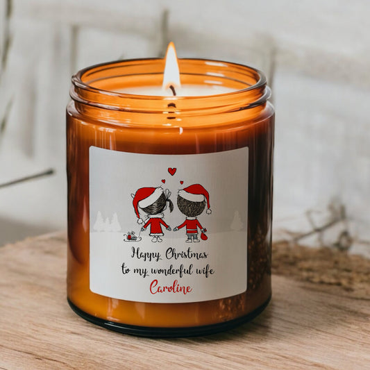 Christmas Scented Candle, Christmas Couples Gift, Wife, Girlfriend, Boyfriend, Partner