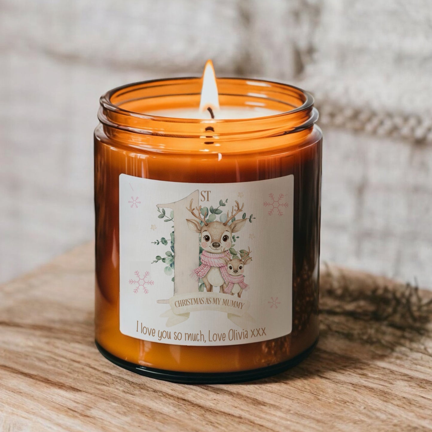 1st Christmas as my Mummy Scented Candle, Gift for Mummy, Boy Girl Options