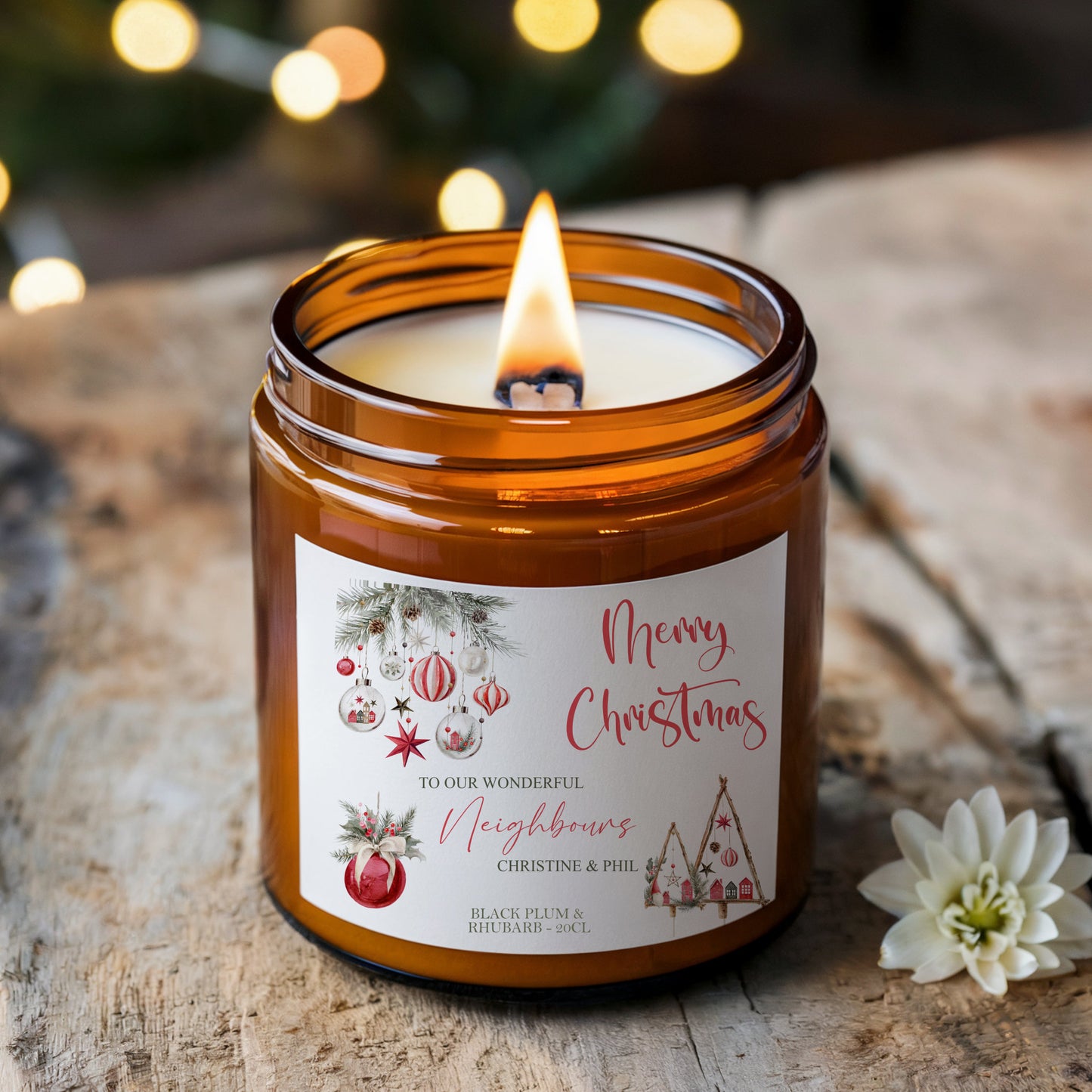 Christmas Scented Candle, Gift for Christmas, Stocking Filler, Gift For Friend