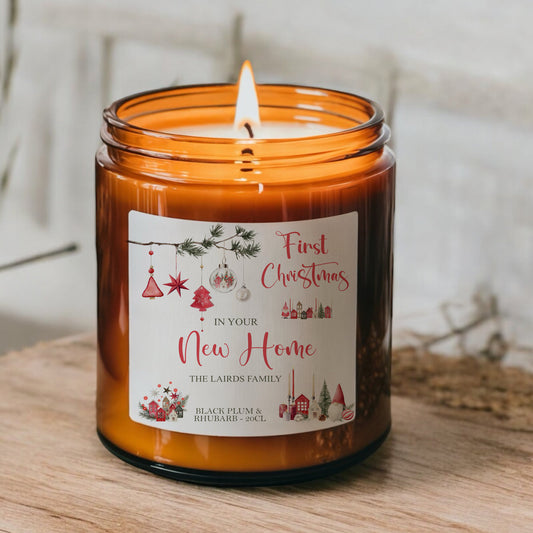 Christmas Scented Candle, Christmas New Home Gift, First Christmas New Home