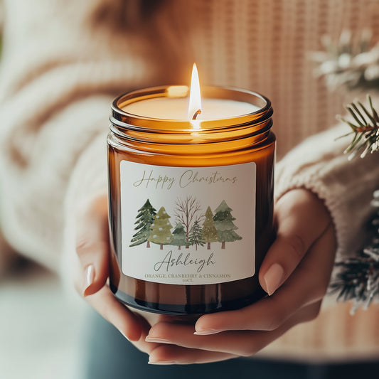 Personalised Scented Candle, Christmas Gift For Friend, Sister, Auntie, Daughter