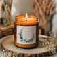 Christmas Memorial Candle, Personalised with Name & Date, Remembrance Candle
