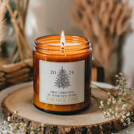 Christmas Scented Candle, Christmas New Home Gift, First Christmas New Home,
