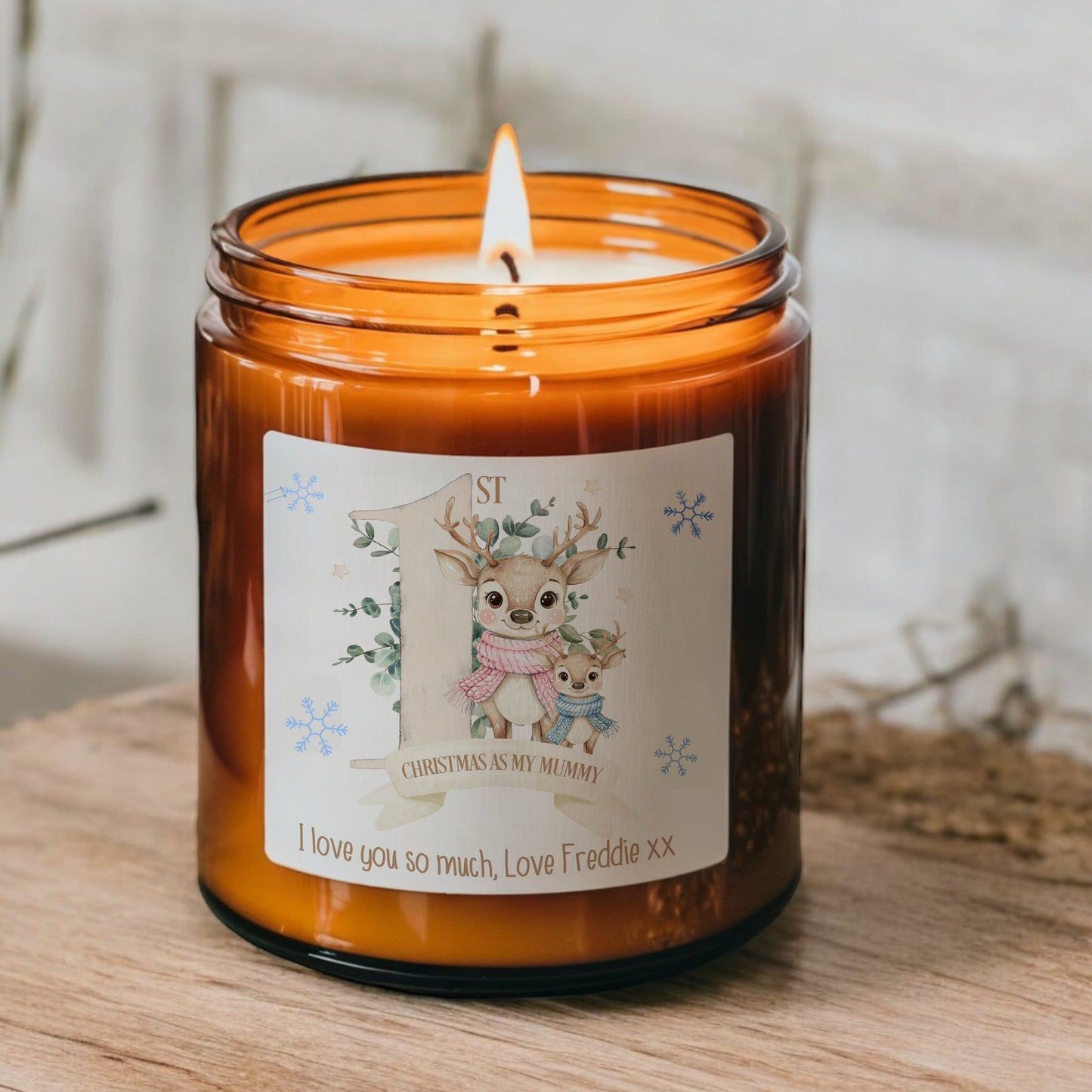 1st Christmas as my Mummy Scented Candle, Gift for Mummy, Boy Girl Options