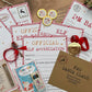 Personalised Elf I'm Back Arrival Pack, Nice List Certificate, Letter to & from Santa – Santa Reindeer Design