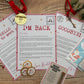 Personalised Elf I'm Back Arrival Pack, Nice List Certificate, Letter to & from Santa – Santa Reindeer Design