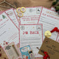 Personalised Elf I'm Back Arrival Pack, Nice List Certificate, Letter to & from Santa – Santa Reindeer Design