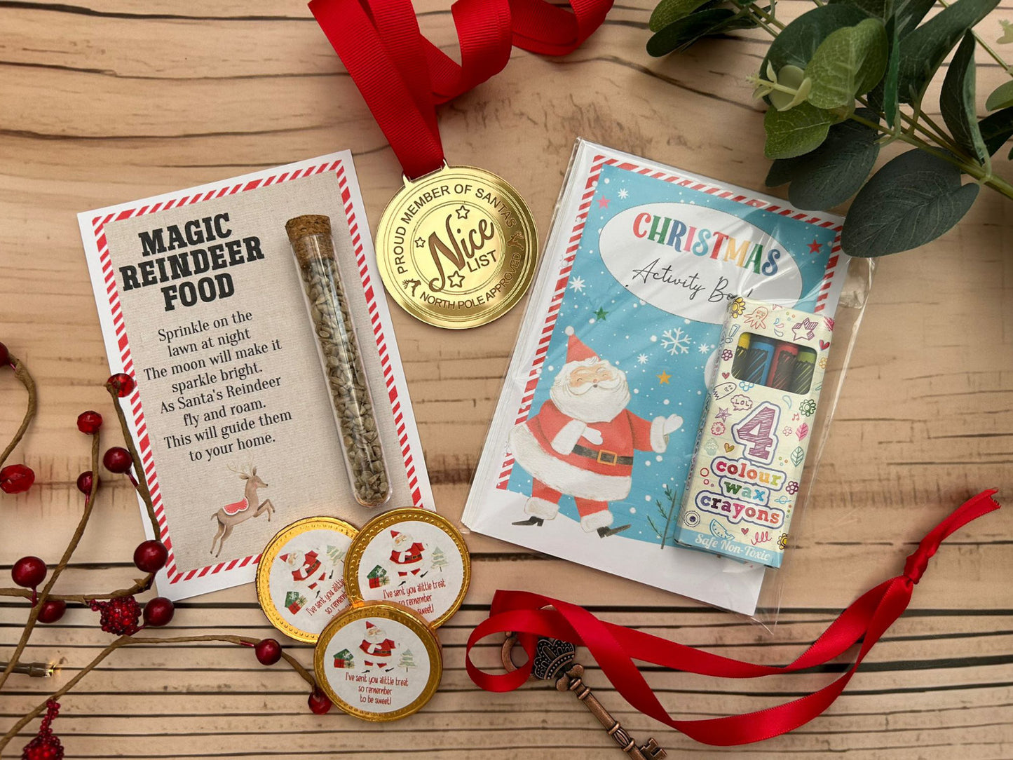 Personalised Elf I'm Back Arrival Pack, Nice List Certificate, Letter to & from Santa – Fairy Nutcracker Design