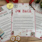 Personalised Elf I'm Back Arrival Pack, Nice List Certificate, Letter to & from Santa – Fairy Nutcracker Design