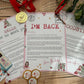 Personalised Elf I'm Back Arrival Pack, Nice List Certificate, Letter to & from Santa – Fairy Nutcracker Design