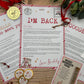Personalised Elf I'm Back Arrival Pack, Nice List Certificate, Letter to & from Santa - Elf Gamer Design