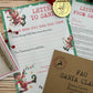 Personalised Elf I'm Back Arrival Pack, Nice List Certificate, Letter to & from Santa - Swinging Elves