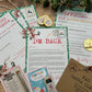 Personalised Elf I'm Back Arrival Pack, Nice List Certificate, Letter to & from Santa - Swinging Elves