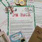 Personalised Elf I'm Back Arrival Pack, Nice List Certificate, Letter to & from Santa - Swinging Elves