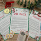 Personalised Elf I'm Back Arrival Pack, Nice List Certificate, Letter to & from Santa - Swinging Elves