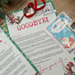 Personalised Elf I'm Back Arrival Pack, Nice List Certificate, Letter to & from Santa - Swinging Elves