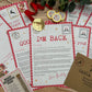 Personalised Elf I'm Back Arrival Pack, Nice List Certificate, Letter to & from Santa - Red Elves