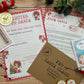Personalised Elf I'm Back Arrival Pack, Nice List Certificate, Letter to & from Santa - Red Elves