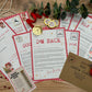 Personalised Elf I'm Back Arrival Pack, Nice List Certificate, Letter to & from Santa - Red Elves