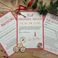 Personalised Elf I'm Back Arrival Pack, Nice List Certificate, Letter to & from Santa - Red Elves