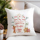 Personalised Christmas Cushion – Cozy Hot Chocolate & Marshmallow Mug Design