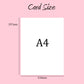 Large A4 Female Birthday Card, Personalised Card For Her