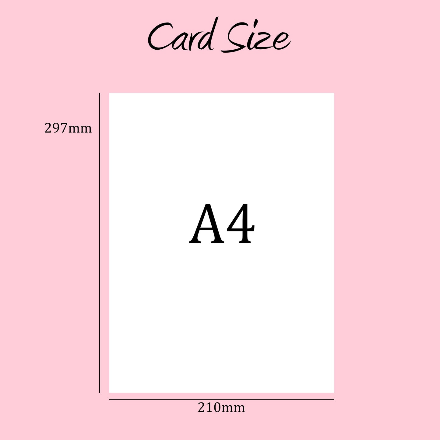 Large A4 Female Birthday Card, Personalised Card For Her